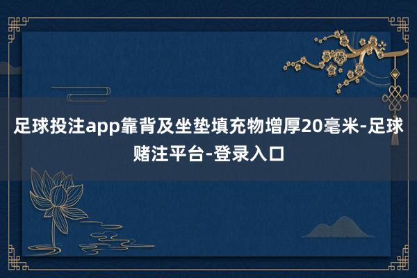 足球投注app靠背及坐垫填充物增厚20毫米-足球赌注平台-登录入口